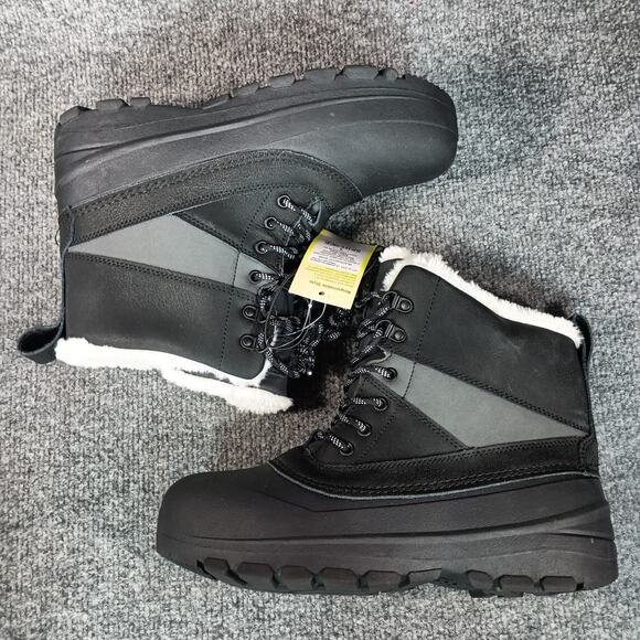 Winter Snow Boots Women Size 6 Black Thermolite Faux Fur Target Ryan - Picture 5 of 9